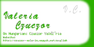 valeria czuczor business card